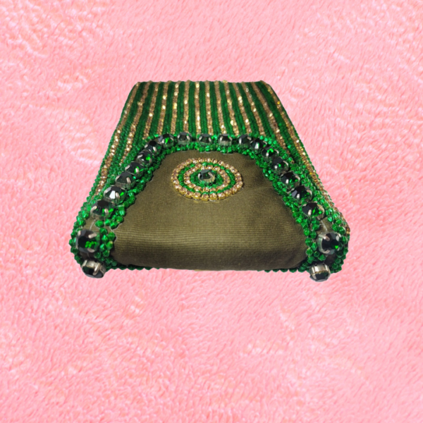Aura Embellished Kaarnis Mobile Pouch Teal Green - Image 3