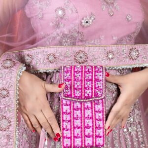 Elegance Ornament Mobile Pouch Magenta